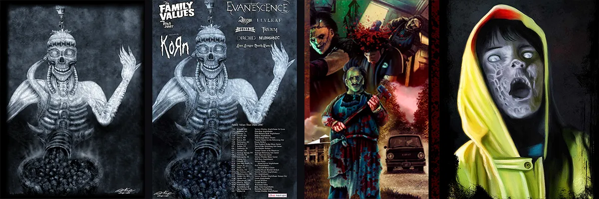 Heavy Metal & Horror Movie Illustrations